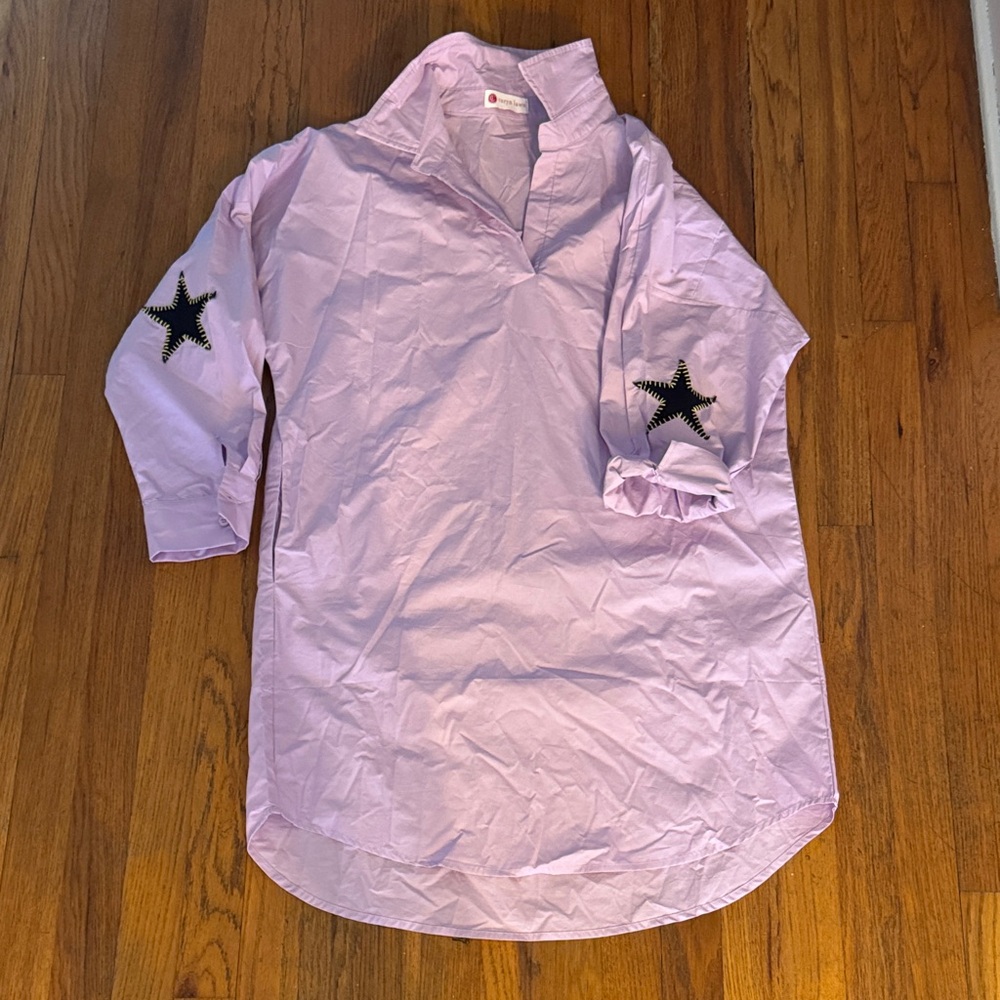 Caryn Lawn preppy dress-  star elbow